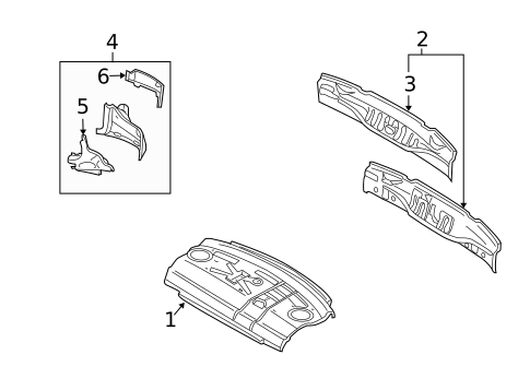 Rear Body for 2004 Volvo S40 #0