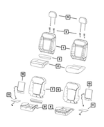 6SJ02LXHAA - Interior Trim: Front Seat Back Cover for Mopar Image