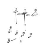 5ZW43VCAAA - Electrical: Cable &amp; Base Assy Antenna for Mopar Image