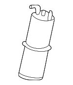 16131183573 - Emission System: Vapor Canister for BMW: 528i, 540i, 740i, 740iL, 750iL Image