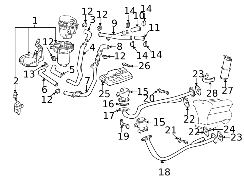 Emission Components for 1997 BMW 750iL #0