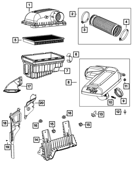 Air Cleaner for 2023 Ram 1500 Classic #1