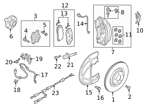 Disc Pads & Brake Shoes for 2022 Audi RS5 #0