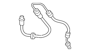 8W0611707D - Brakes: Brake Hose for Audi Image