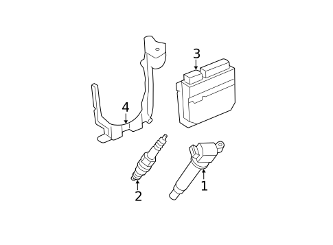 Ignition System for 2007 Toyota Camry #0