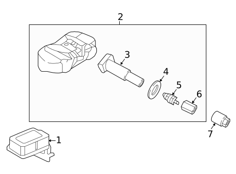 Tire Pressure Monitor Components for 2015 Hyundai Genesis #0