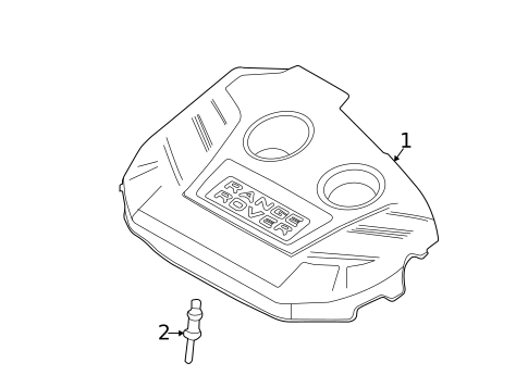 Engine Appearance Cover for 2012 Land Rover Range Rover Evoque #0