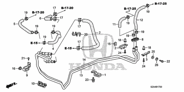 Water Pipe - Water Hose for 2013 Honda Pilot #0