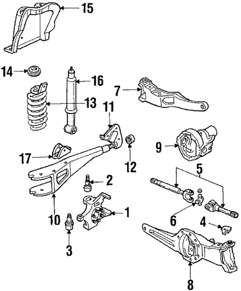 Suspension Components for 1985 Ford Ranger #1