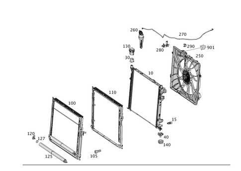 Cooler, Mount and Cover for 2015 Mercedes-Benz GL350 #0