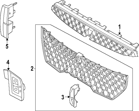 Grille for 2025 Lincoln Nautilus #0
