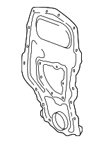 24573991 - Engine: Front Cover for Buick: Skylark | Chevrolet: Cavalier | Oldsmobile: Achieva | Pontiac: Grand Am, Sunfire Image image