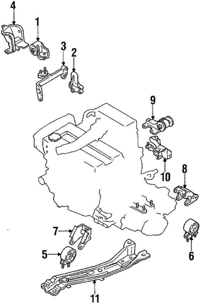 B18039030B - : Alternator Mount Bracket for Mazda Image