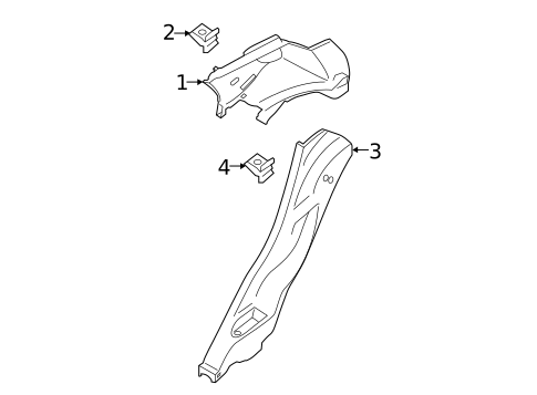 Interior Trim - Quarter Panels for 2018 Ford EcoSport #0