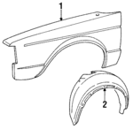 175821021L - Body: Fender for Volkswagen Image