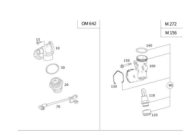 2722030173 - : Housing For Preheater for Mercedes-Benz Image