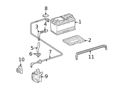 Battery for 2009 Mercedes-Benz ML63 AMG #0