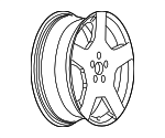 9598541 - Suspension: Wheel, Alloy for Chevrolet: Cobalt Image