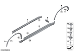 51778056469 - Vehicle Trim: Support Piece for Door Sill, Left for BMW: X6 35i, X6 35iX, X6 50iX, X6 M Image image
