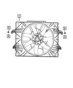 68577347AA - Cooling: Radiator Cooling Fan Module for Mopar Image