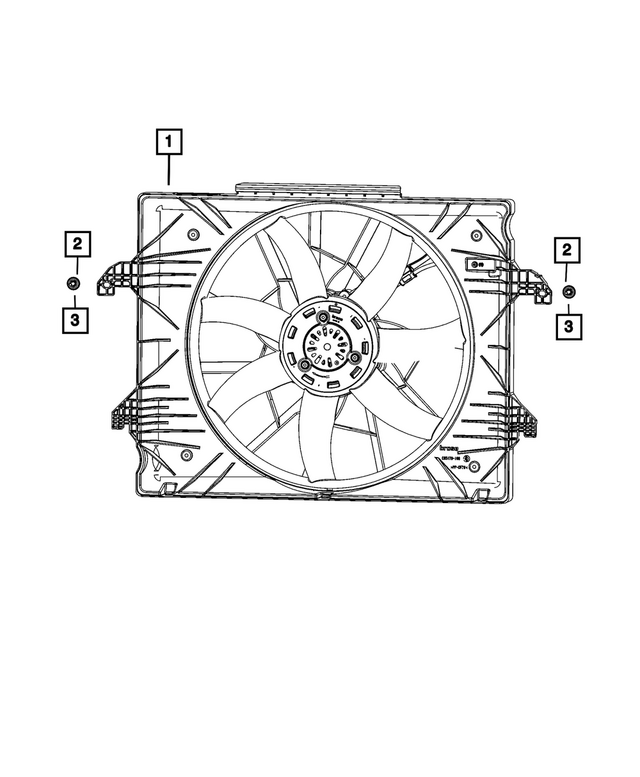 68430018AA - Cooling: Radiator Cooling Fan Module for Mopar Image