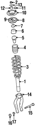 MR223778 - Suspension: Strut for Chrysler: Sebring | Dodge: Avenger Image