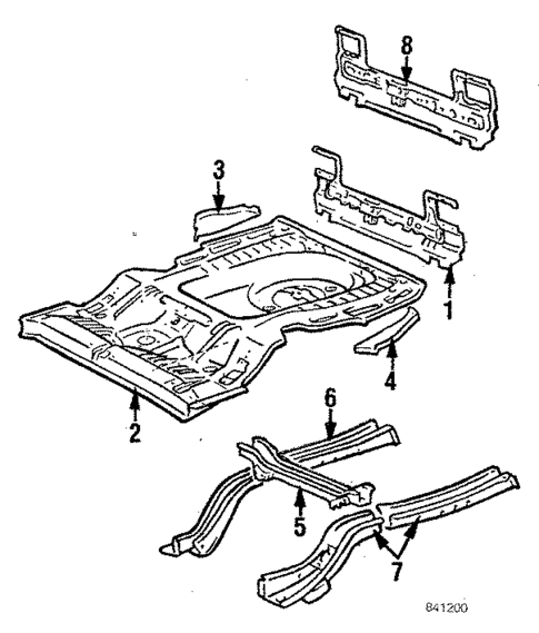 Rear Body for 1985 Toyota Corolla #0