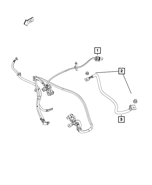 Battery, Battery Tray and Cables for 2017 Jeep Compass #5