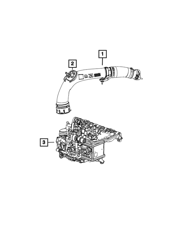 « 68504143AE –  : Radiateur D'air De Suralimentation Conduit pour Mopar Image »