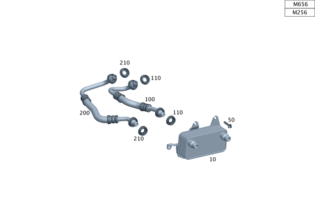 654180030064 - : Oil Line for Mercedes-Benz Image