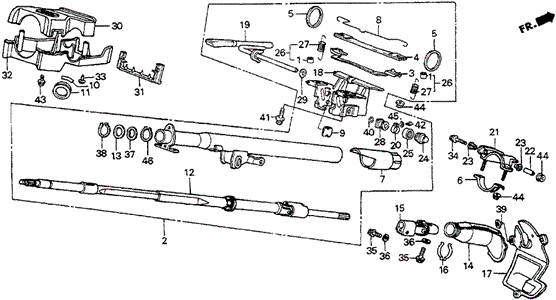 Steering Column for 1986 Honda Accord #0