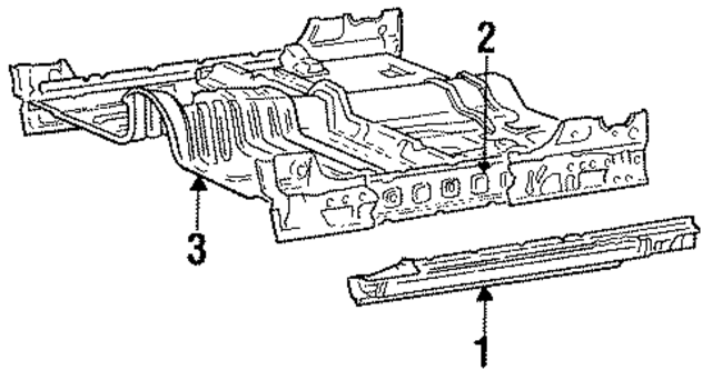 MB506119 - Body: Outer Rocker for Mopar Image