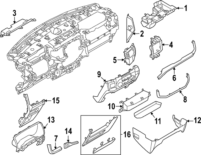 NL1Z1501670AA - Body: Insulator for Ford Image