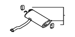 287002S101 - Exhaust: Exhaust Muffler for Hyundai Image