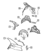 Rear Bumper Bracket, Left