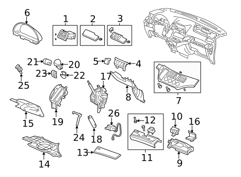 Switches, Solenoids & Actuators for 2008 Honda Odyssey #0