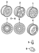 4755053 - Suspension: Wheel, Steel for Chrysler: Concorde, LHS, New Yorker | Dodge: Intrepid Image