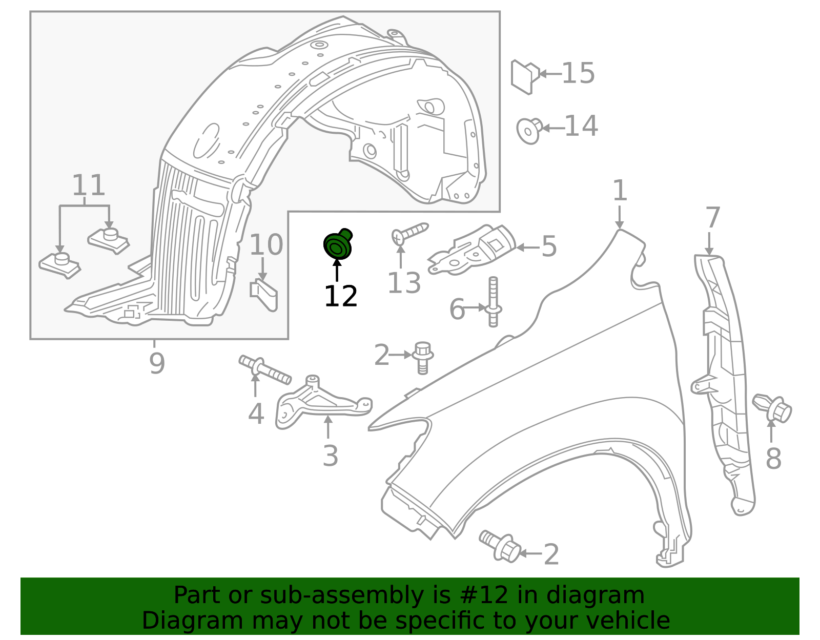 91512-SX0-003 - Fender Liner Clip 2013-2025 Honda | Honda Parts HQ