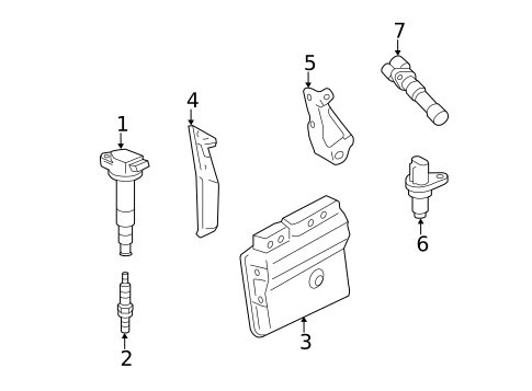 Ignition System for 2015 Toyota Corolla #0