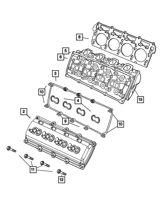 5143397AB - Engine 5.7L Eight Cylinder: Cylinder Head for Mopar Image