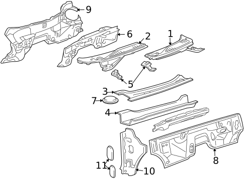 Cowl for 2008 Lincoln Navigator #0