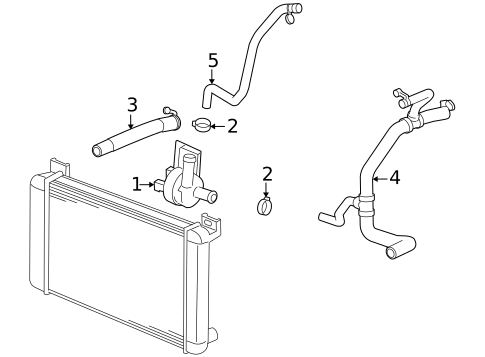 Water Pump & Related Components for 2007 Saturn Vue #1