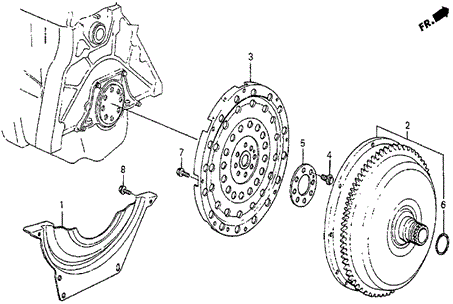 AT Torque Converter for 1984 Honda Prelude #0