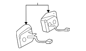 8V0951523XHA - Steering: Steering Wheel Transmission Shift Control Switch for Audi Image