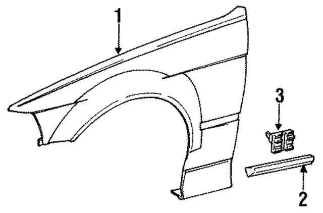 41358215287 - Body: Fender for BMW Image