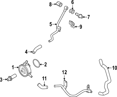 Oil Cooler for 2024 INFINITI QX60 #0
