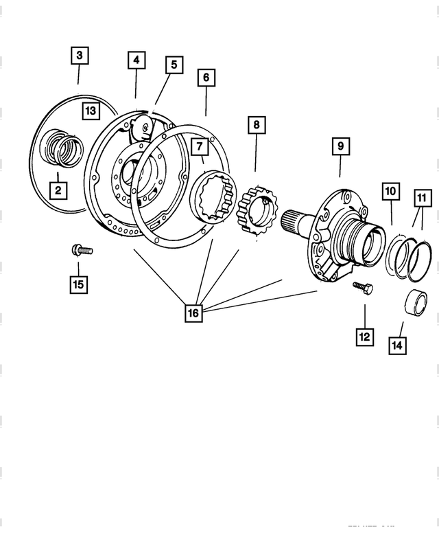 R4796467AE - Automatic Transmission 4 Speed: Transmission Oil Pump for Mopar Image
