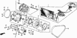 38011PE0030 - Body/Air Conditioning: CLUTCH SET, COMPRESSOR for Honda Image