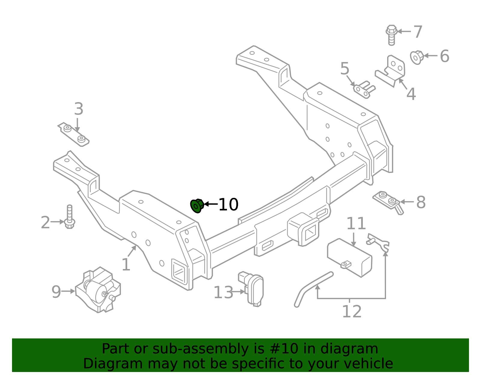 S442 Impact Bar Nut W710984-S442 | OEM Parts Online