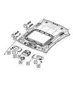 5PJ87DX9AC - Electrical: Illuminated Visor, Left for Dodge: Charger Image